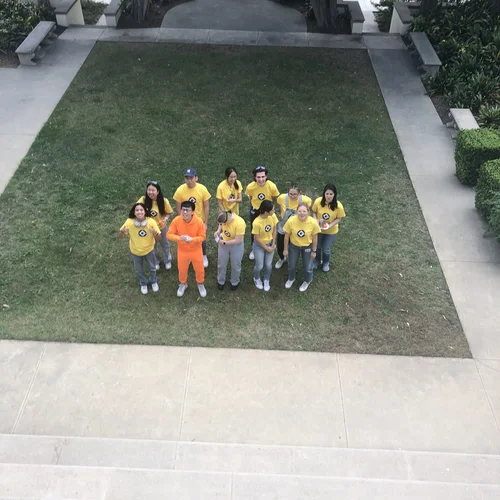 Group in 'Despicable Me' halloween costume