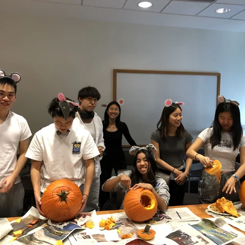 Group showing jack-o-lanterns