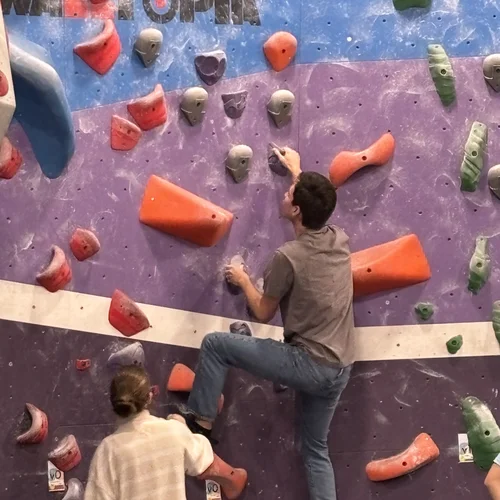 Christian climbing rock wall